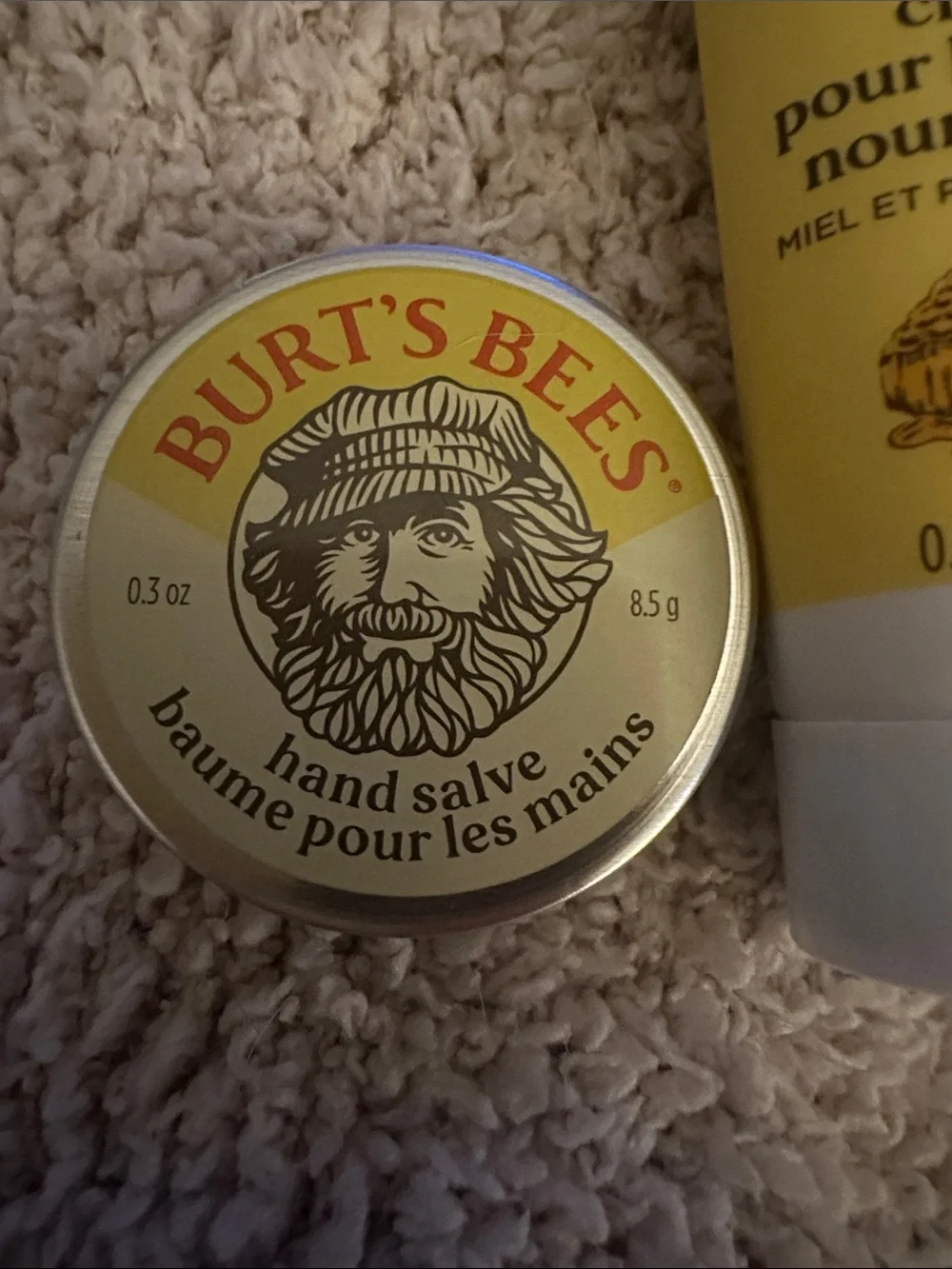 Burt's Bees Yellow Travel 5 piece set. New, never opened